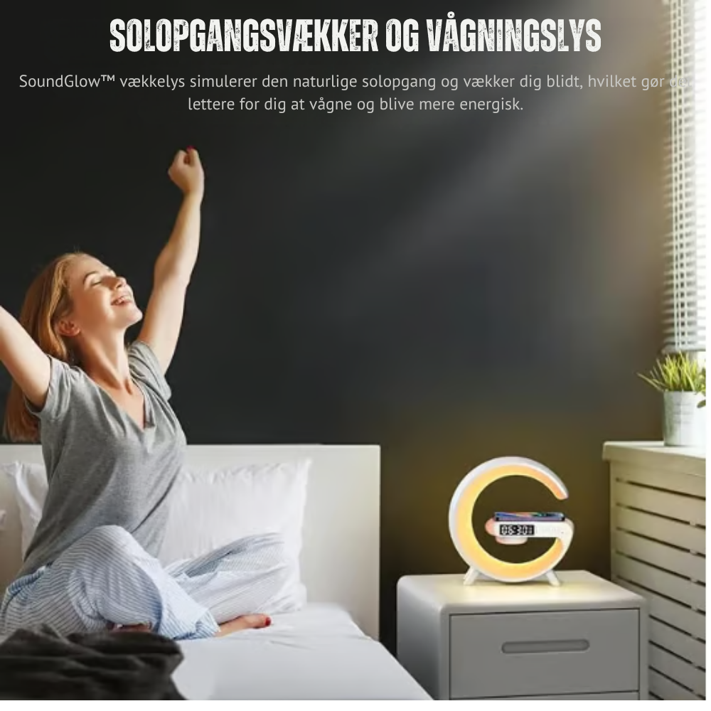 SoundGlow™ | Vågn blidt op til lys, varme og en bedre start på dagen