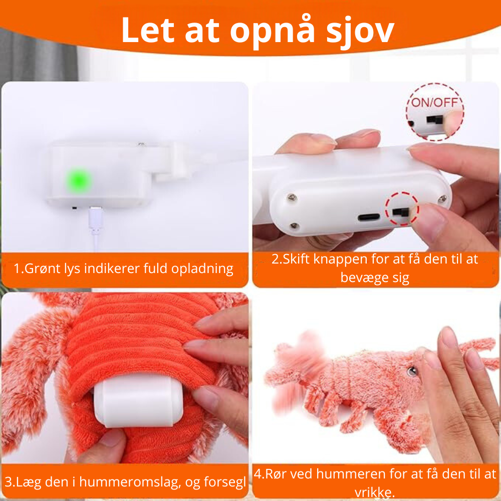 BouncyClaws™ | Hundesjov med hoppende hummer