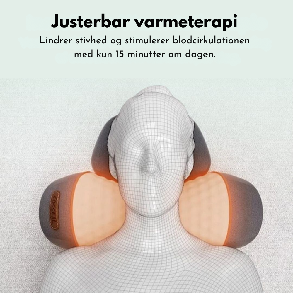 NeckFlow™ | Ergonomisk nakkemassager – Lindrer spændinger, reducerer stivhed og giver afslapning