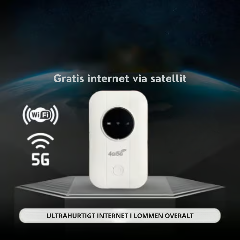 PocketWifi™ | FÅ UBEGRÆNSET INTERNET OVERALT I VERDEN!