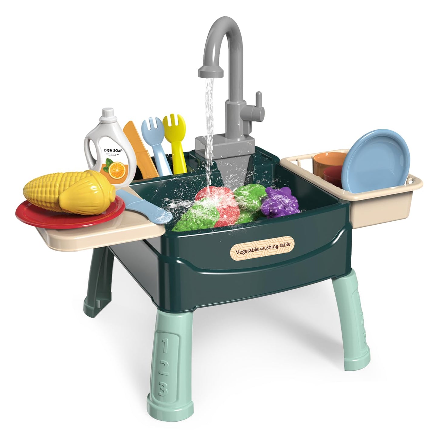 WaterWonder™ | Legekøkken med magisk vandhane - Styrker motorik, kreativitet og sociale færdigheder!