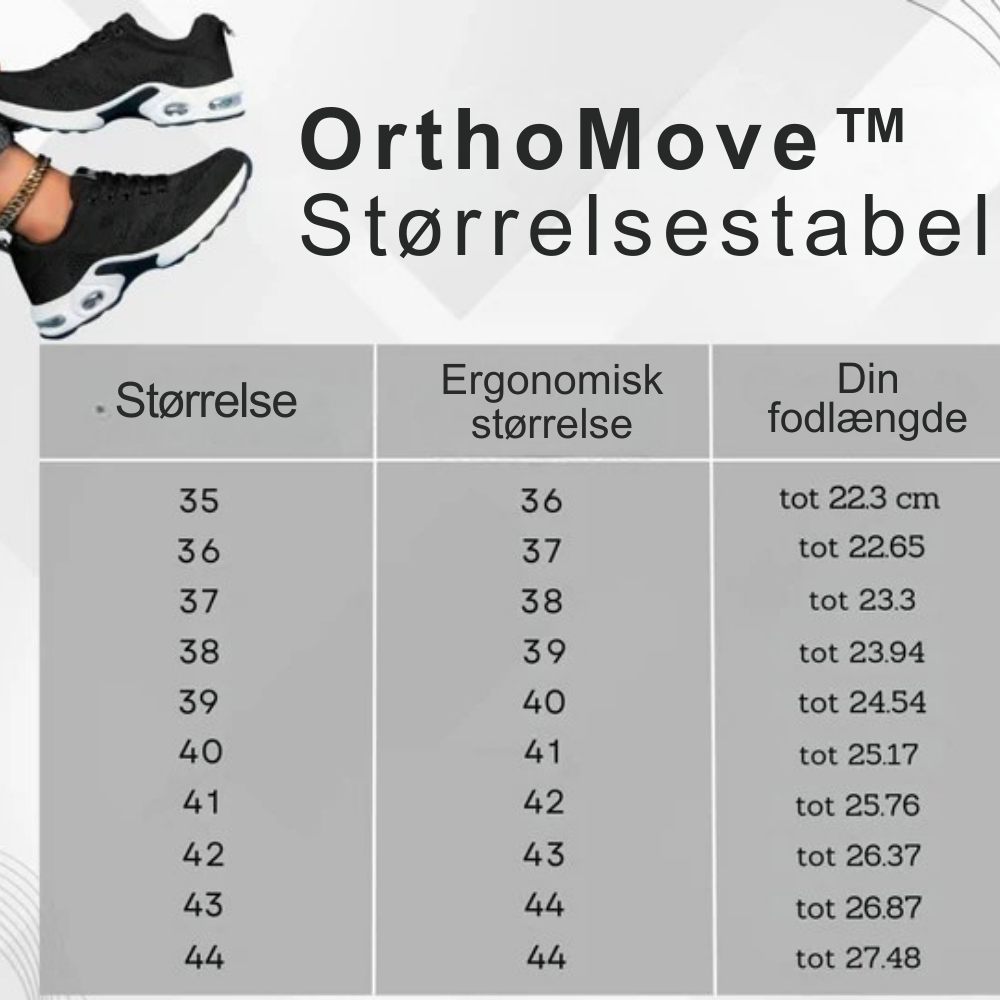 OrthoMove™ | Ergonomiske, smertelindrende sko