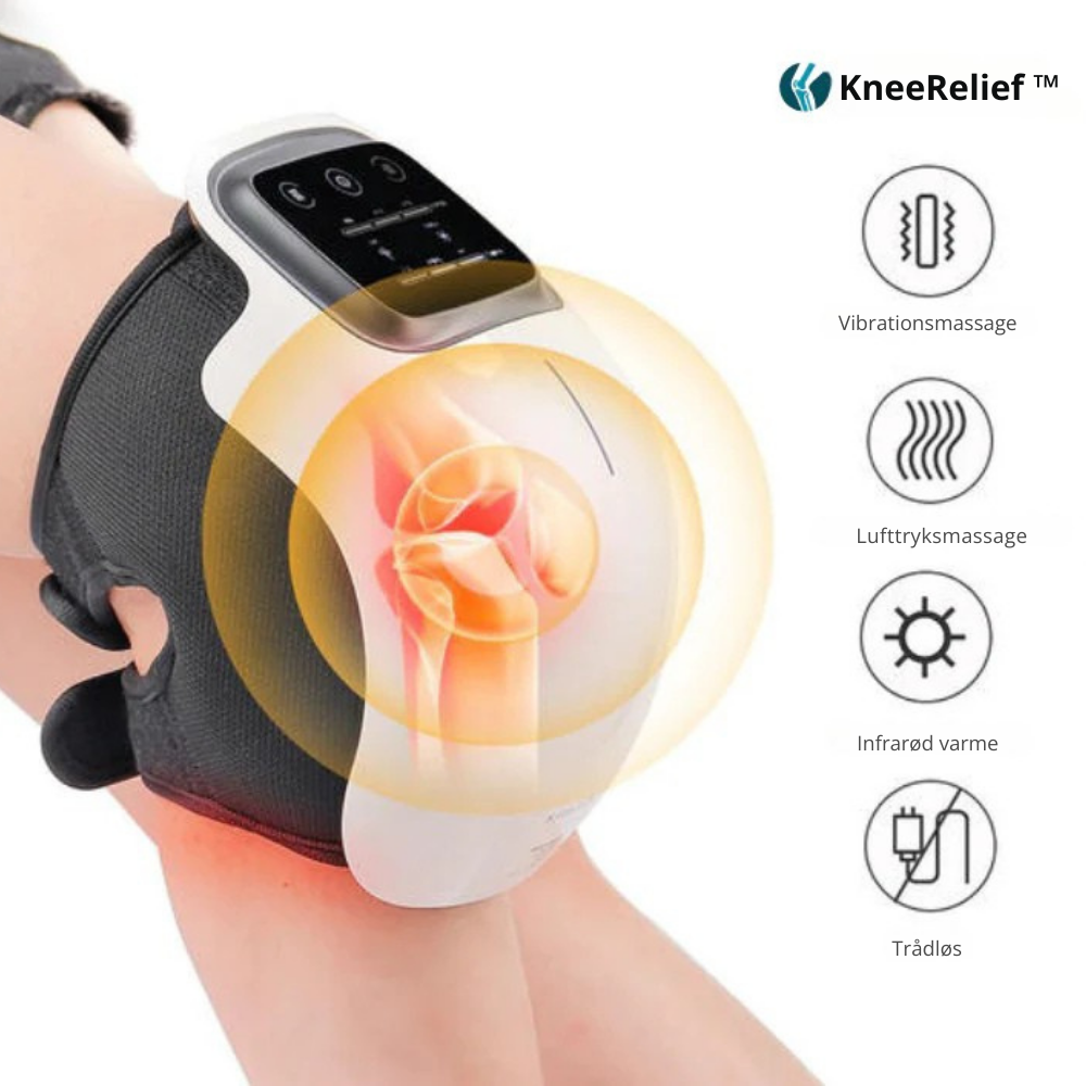 KneeRelief™ | Knæ-massageapparat til terapi med rødt lys