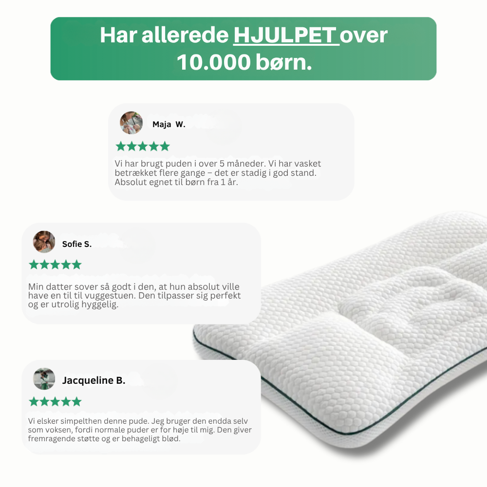 ErgoPillow™ Junior | Når dit barn sover bedre, gør du også