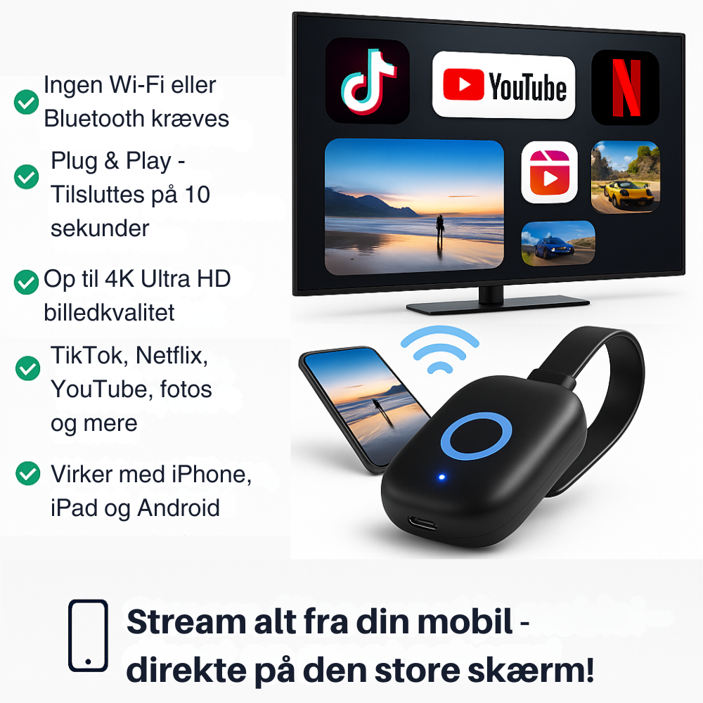 StreamLink™ | Frihed til at streame – uden WiFi