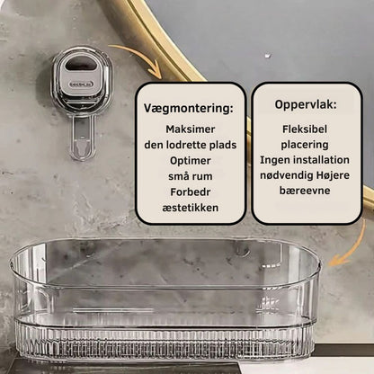 GripRack™ | Praktisk opbevaring uden boring – hold køkken og badeværelse ryddeligt