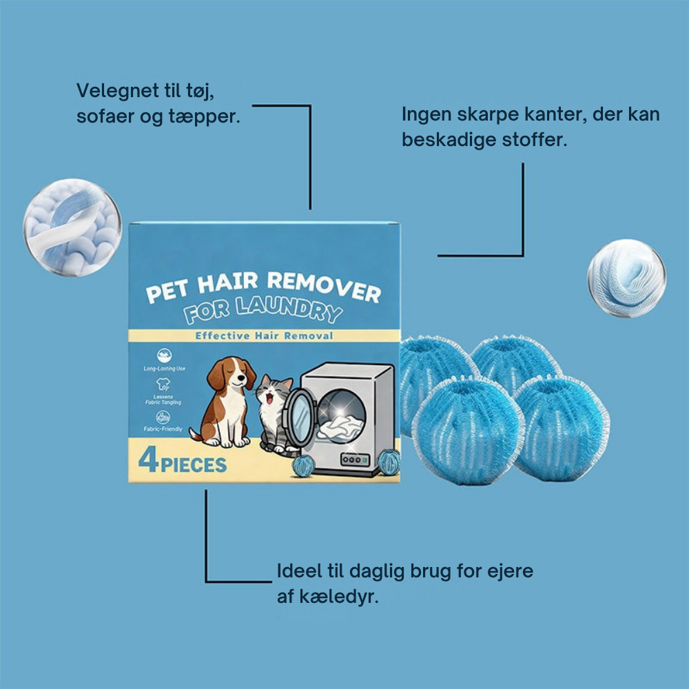 FurCatch™ | Færre dyrehår på dit nyvaskede tøj