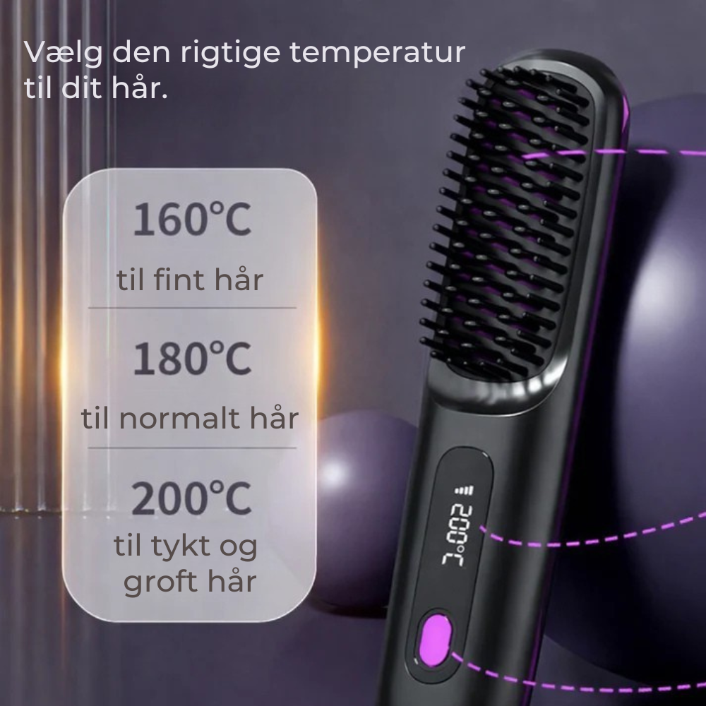 HeatBrush™ | Salon-blødt hår når som helst, hvor som helst
