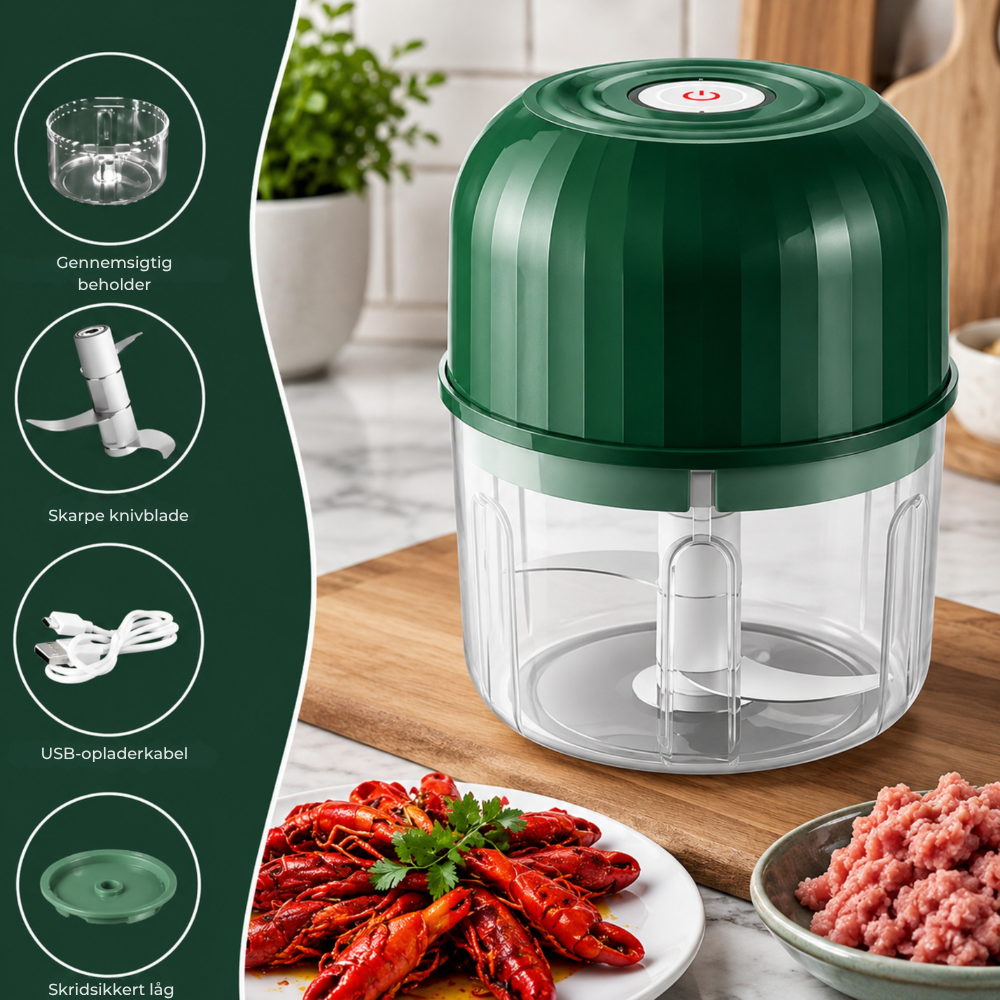 QuickChop™ | Hak små portioner på få sekunder