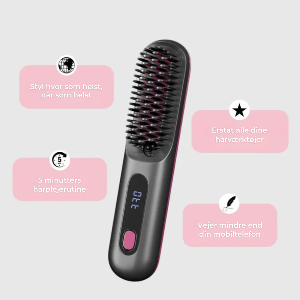 HeatBrush™ | Salon-blødt hår når som helst, hvor som helst