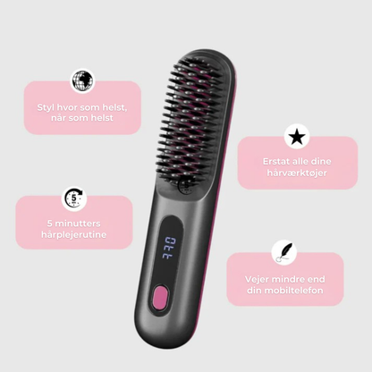 HeatBrush™ | Salon-blødt hår når som helst, hvor som helst