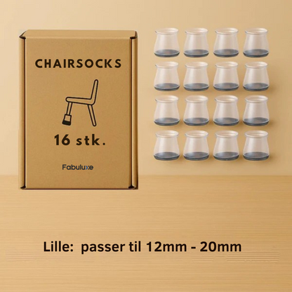 ChairSocks™ | Usynlige, fleksible sokker til stoleben – beskyt dine gulve mod ridser