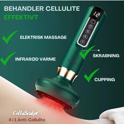CelluSculpt™ | 4-i-1 -massageapparat med cupping, infrarød og varme – reducerer cellulite og strækmærker synligt