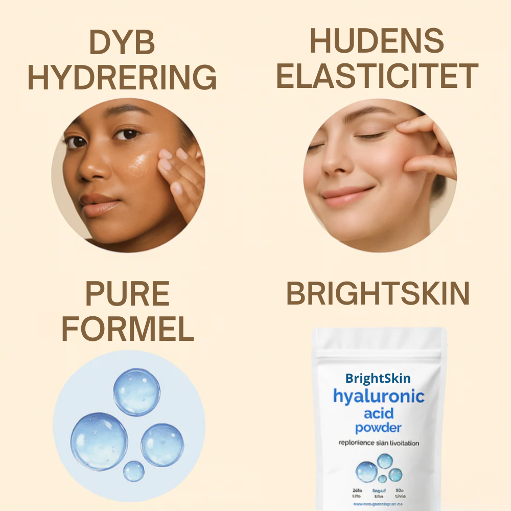 BrightSkin™ | Lav dit eget Hyaluron Serum. Ren. Glødende. Revitaliserende.