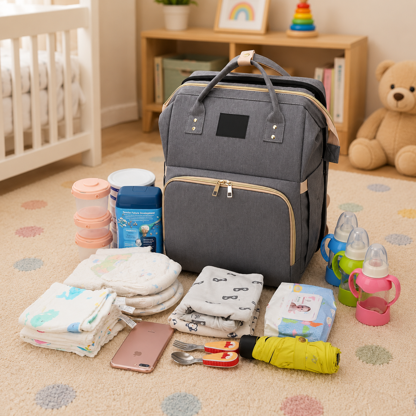 ParentPack™ | Organiseret puslerygsæk til lettere ture med baby