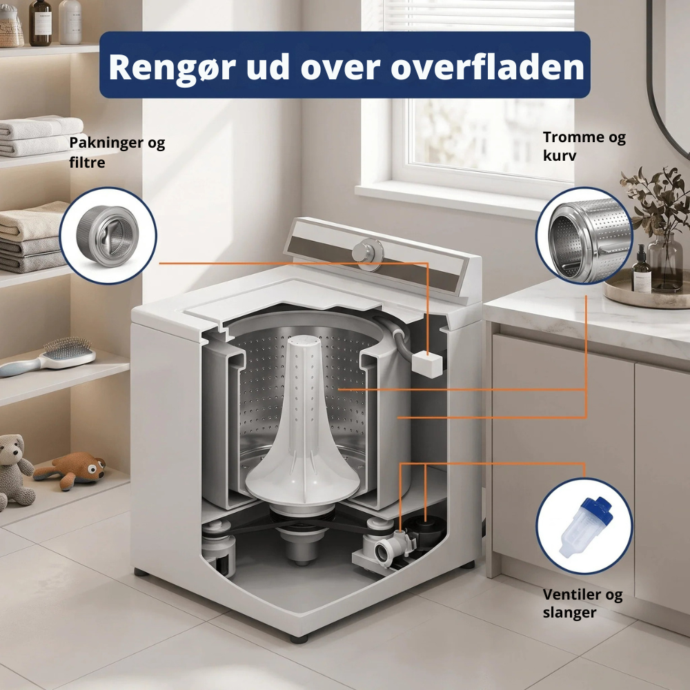 PureWash™ | Friskere vasketøj starter med en renere maskine