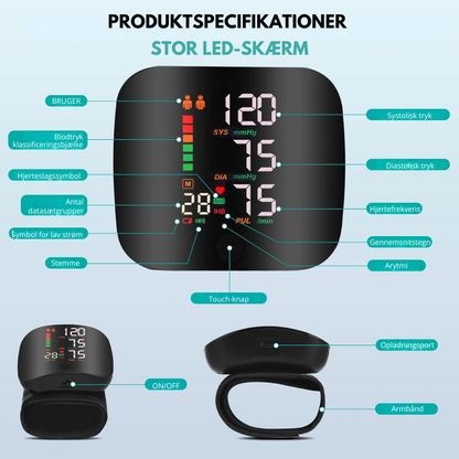 Serco™ | Intelligent blodtryksmåler  - Klinisk Præcision. Altid og overalt.