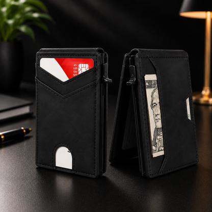 PopupWallet™ | Slank pung med hurtig adgang til kort
