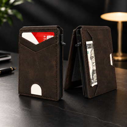 PopupWallet™ | Slank pung med hurtig adgang til kort