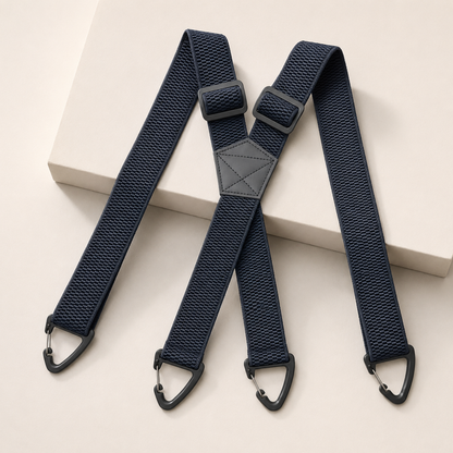 GripSuspenders™ | Hold bukserne oppe uden stram livrem