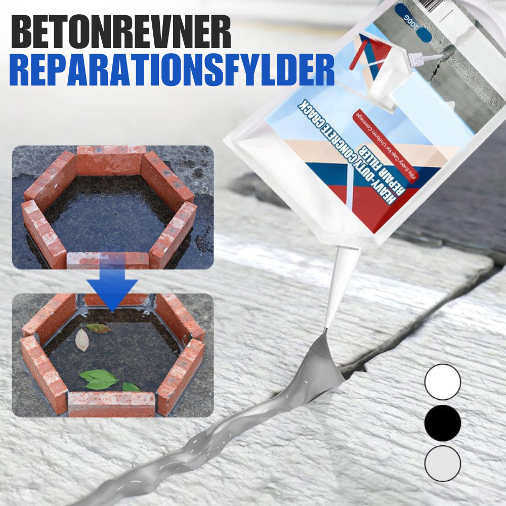 ConcreteFix™ | Reparer betonrevner hurtigt og nemt – klar-til-brug i pose
