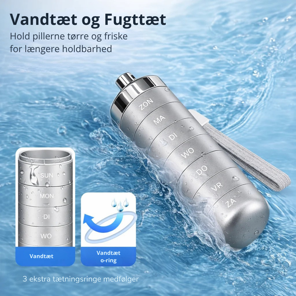 PillMate™ | Elegant ugeorganisering til medicin og kosttilskud