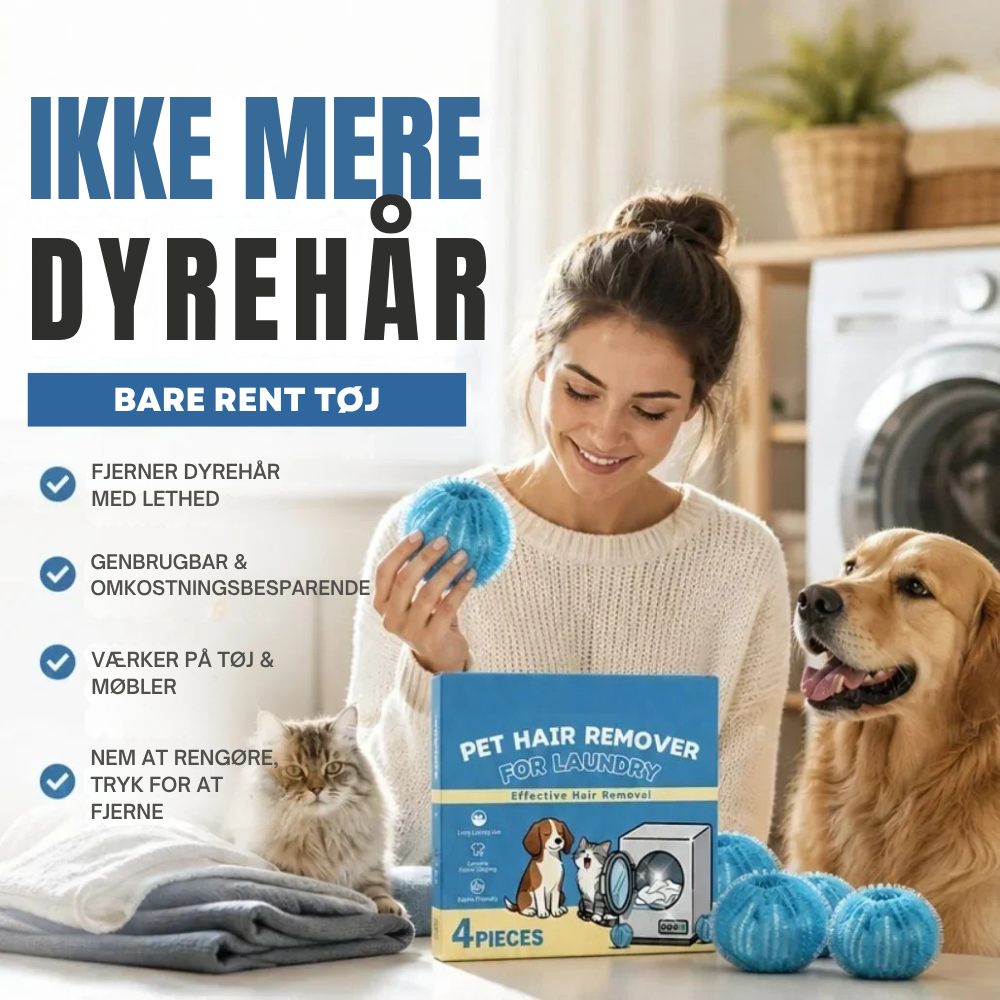 FurCatch™ | Færre dyrehår på dit nyvaskede tøj