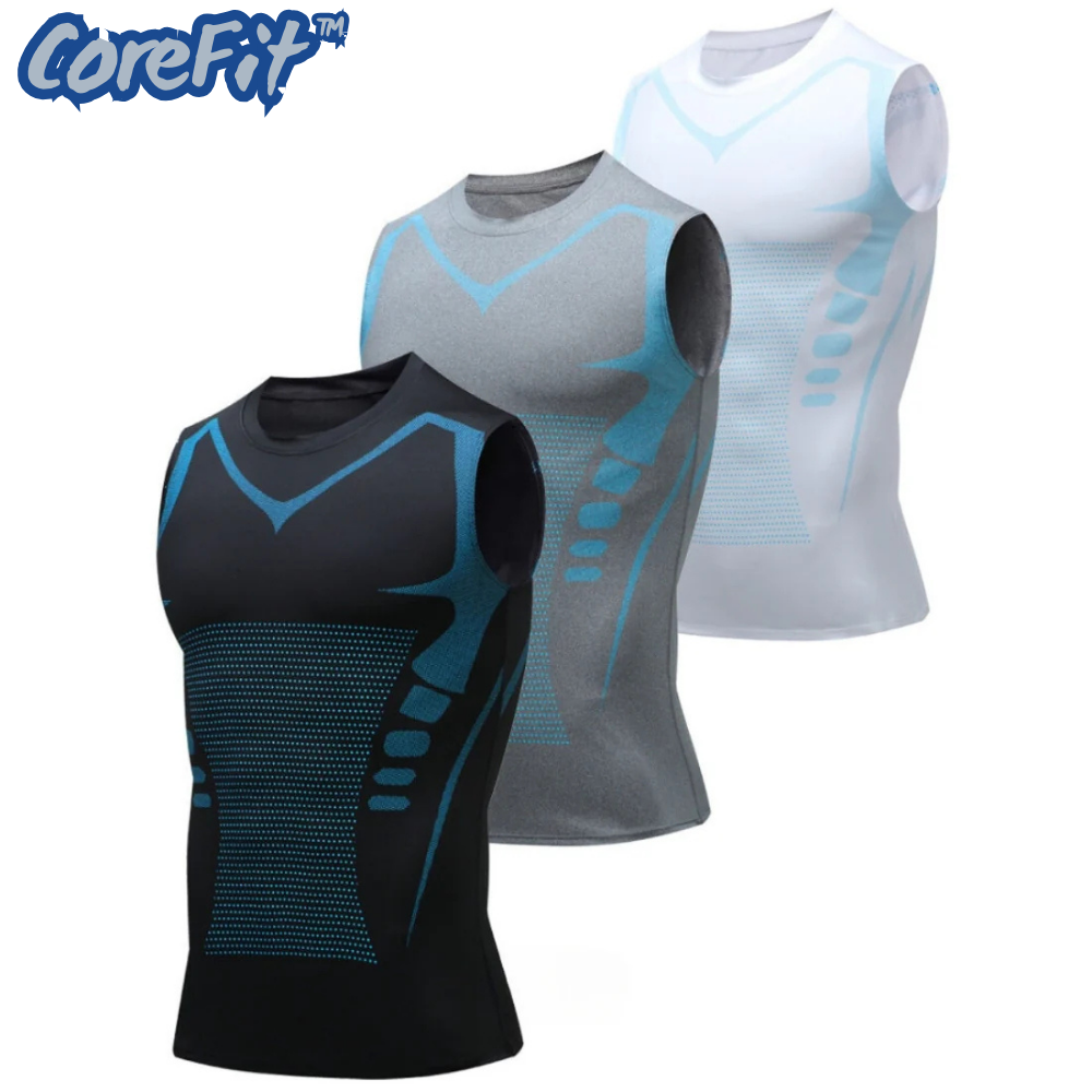 CoreFit™ PowerVest | Øg Energien, Styrk Musklerne og Se Slankere Ud med det samme!