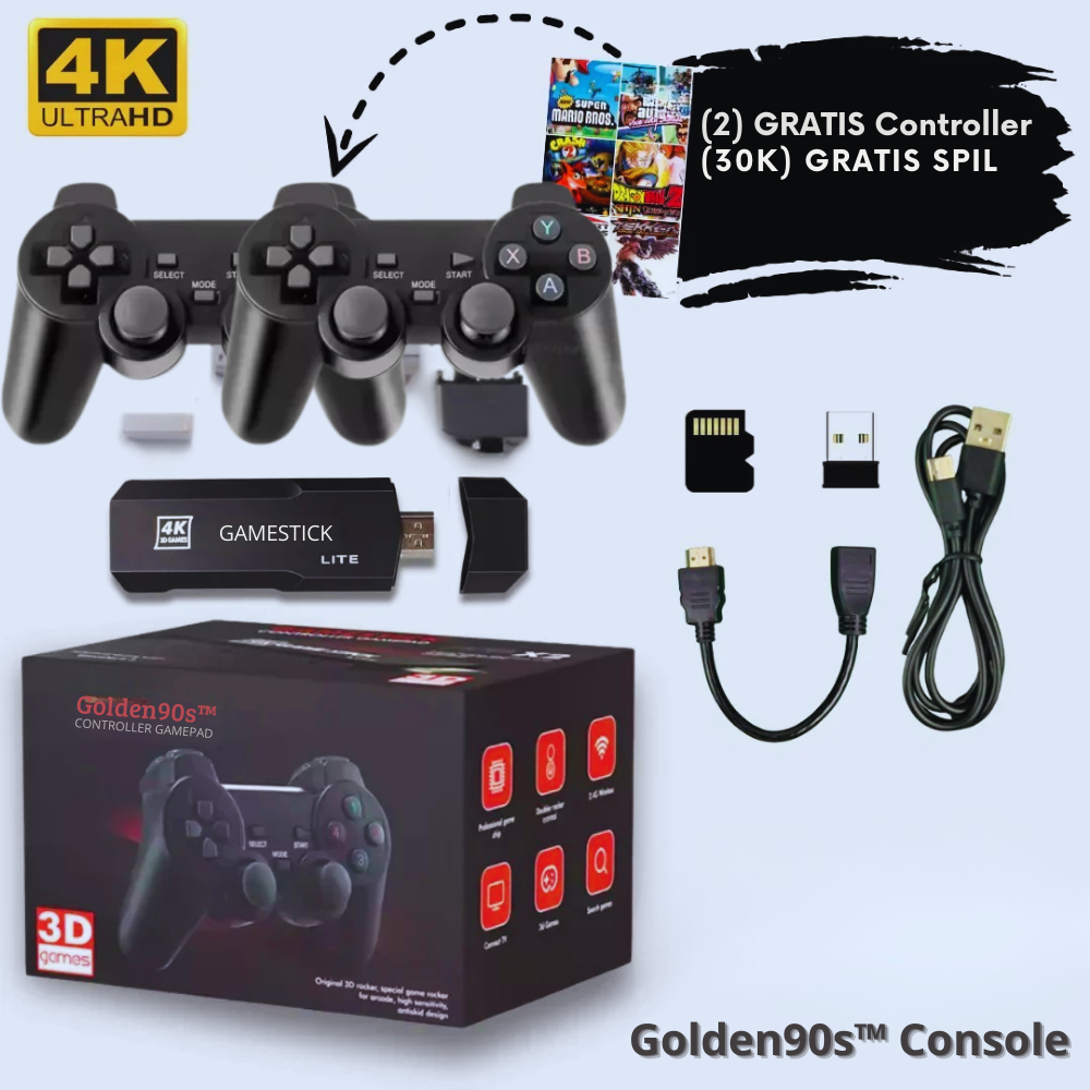 Golden90s™ Console – Den familievenlige konsol, der bringer magien fra 90'erne hjem