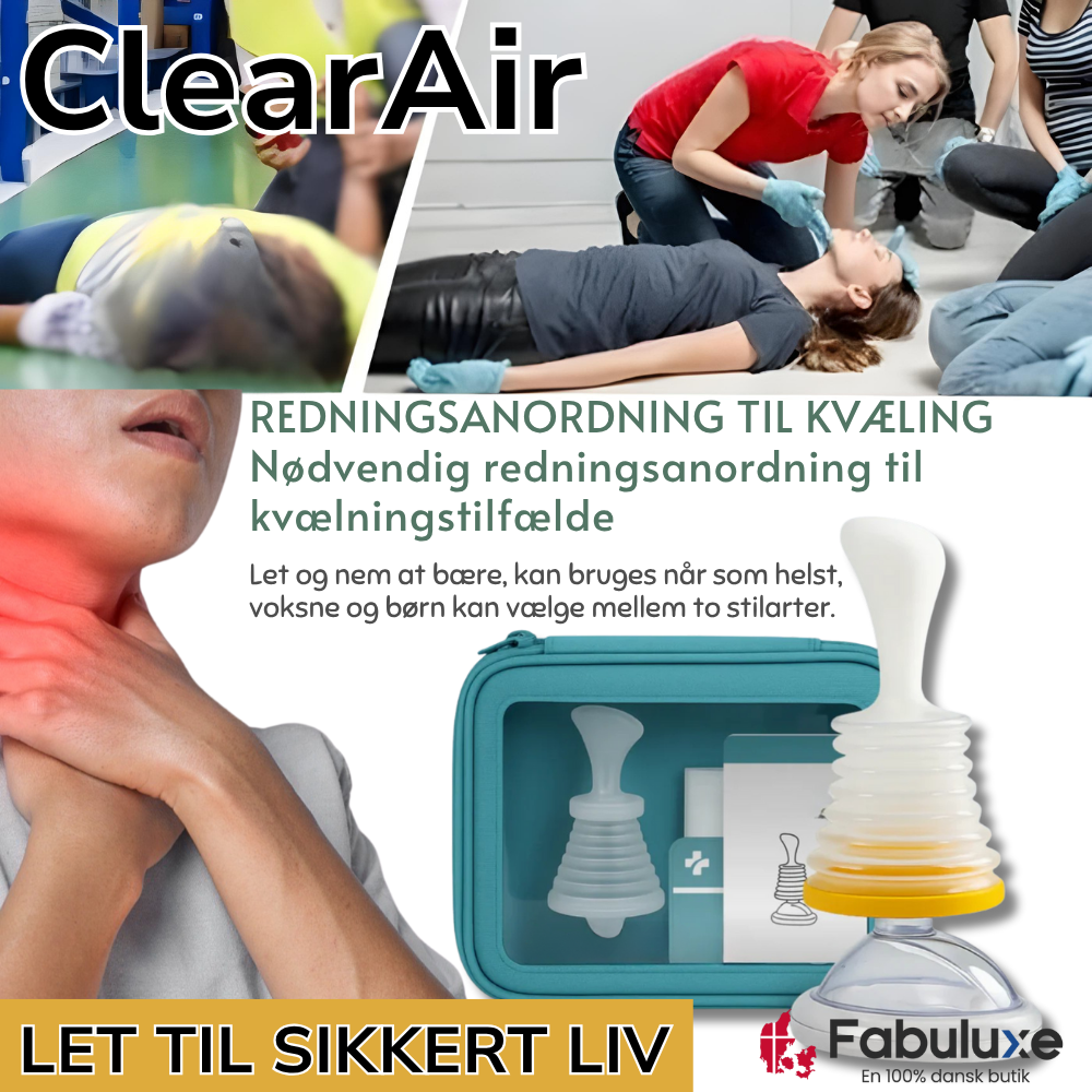 ClearAir™ | Red dit barn fra livsfarlig kvælning