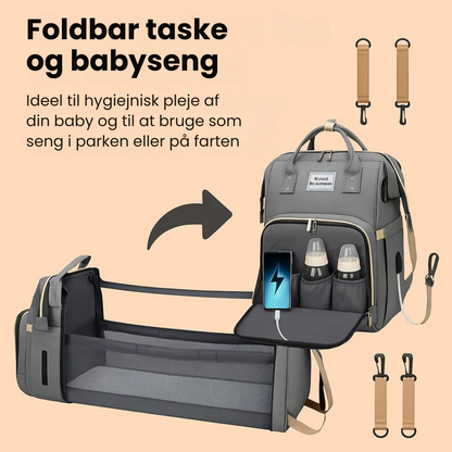 BabyBuddy™  | Fra pusletaske til barneseng i en håndevending