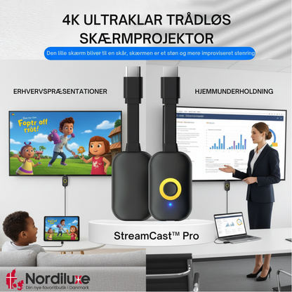 StreamCast™ Pro | Større skærmoplevelser uden Wi Fi eller besvær