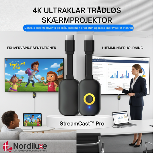 StreamCast™ Pro | Større skærmoplevelser uden Wi Fi eller besvær