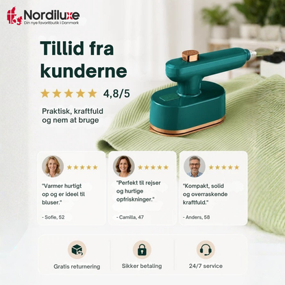 IronGo™ | Kompakt dampstrygejern til hurtige krøllefri touch-ups