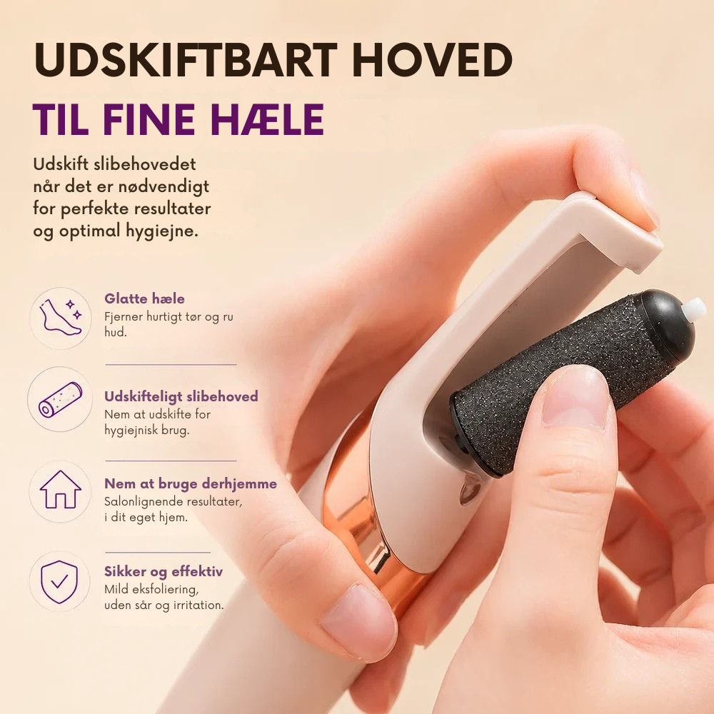 PediSmooth™ | Elektrisk fodpleje til bløde velplejede hæle hjemme