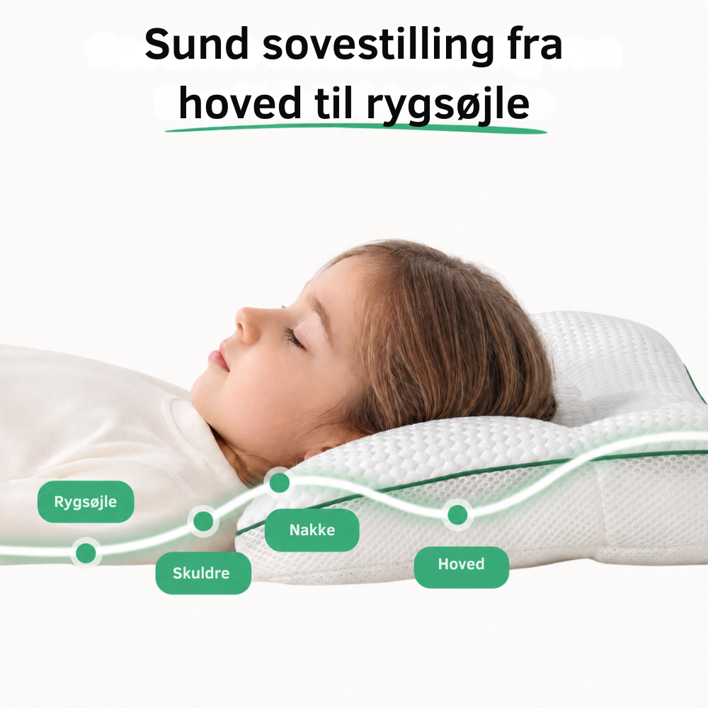 ErgoPillow™ Junior | Når dit barn sover bedre, gør du også