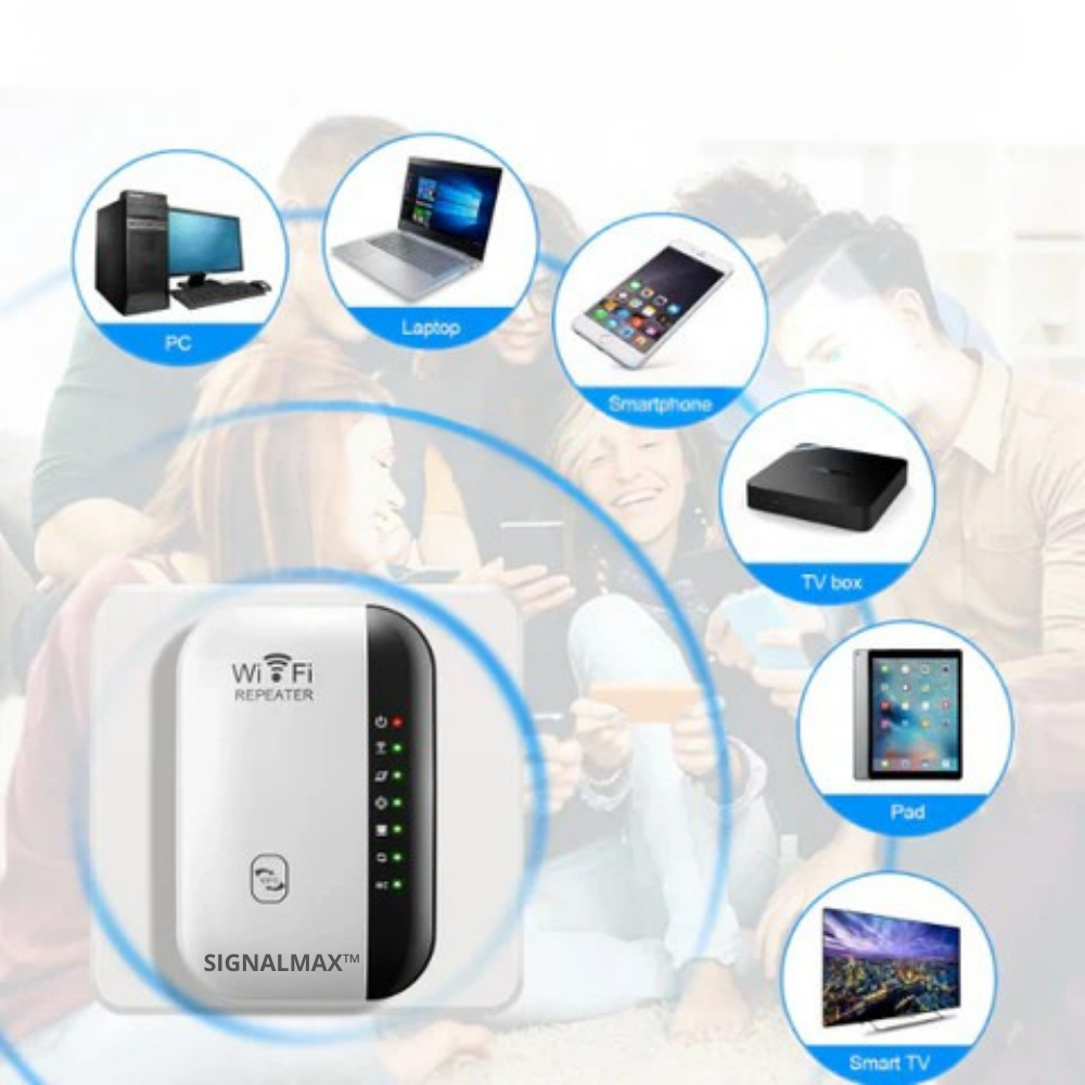 SignalMax™ | Forstærk WiFi-signalet med en trådløs repeater