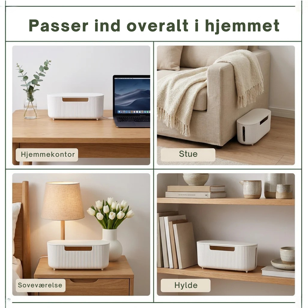 CableNest™ | Skjul ledningskaos uden at ofre stilen