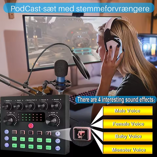 PodCaster™ Pro | Professionel lyd. Uden et dyrt studio.