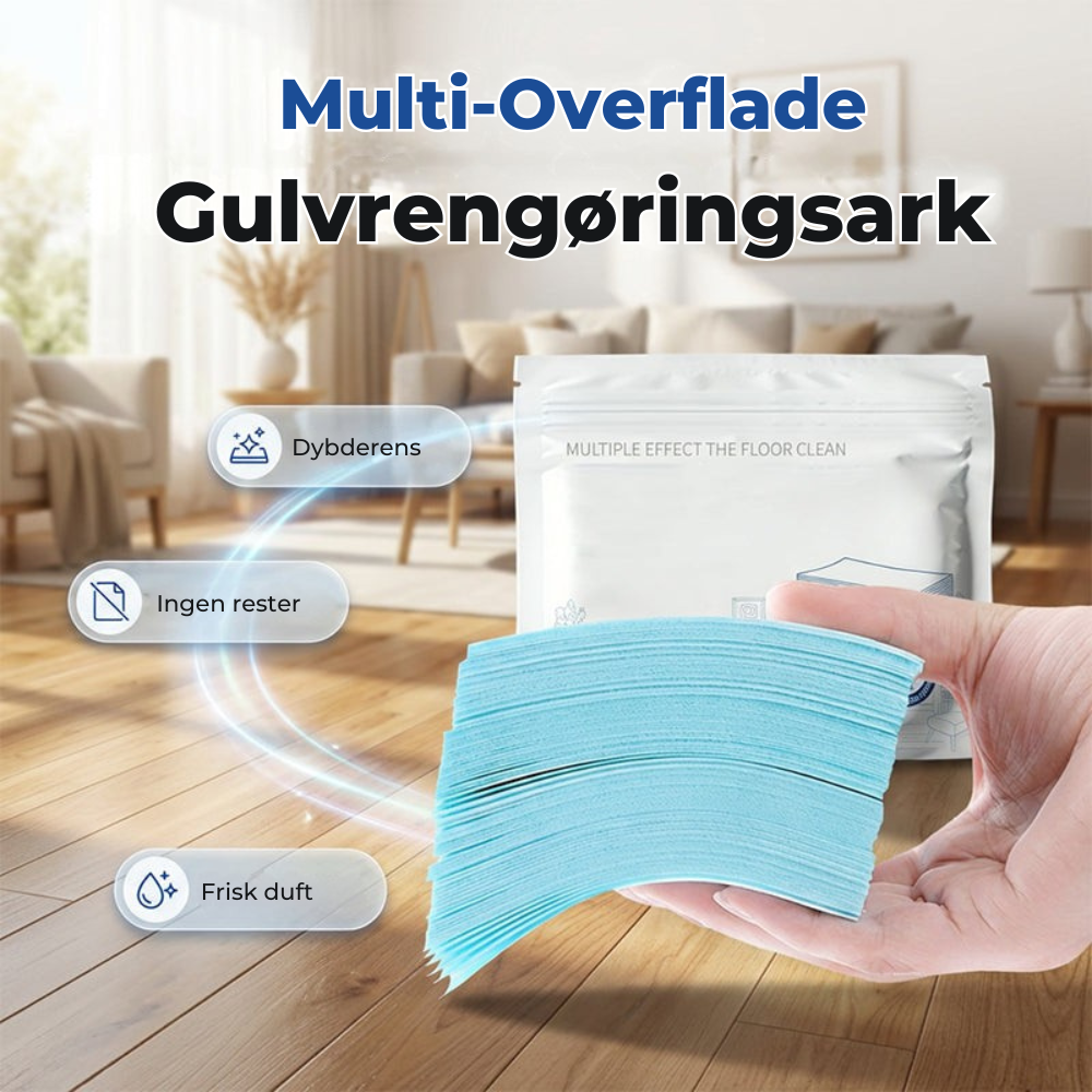 CleanSheets™ | Gulvvask uden dosering, store flasker eller rod