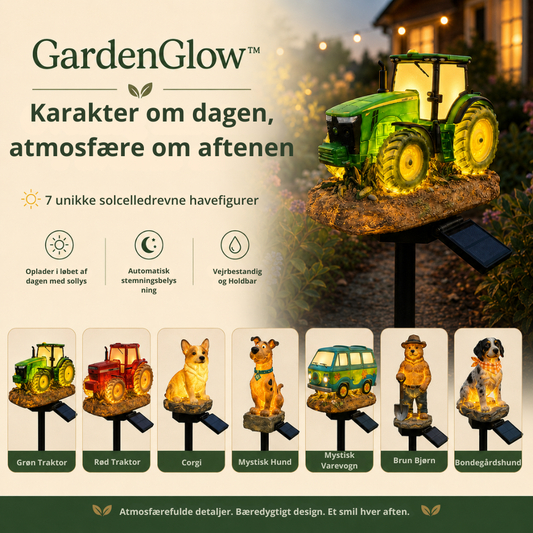GardenGlow™ | Den lille traktor der lyser haven op