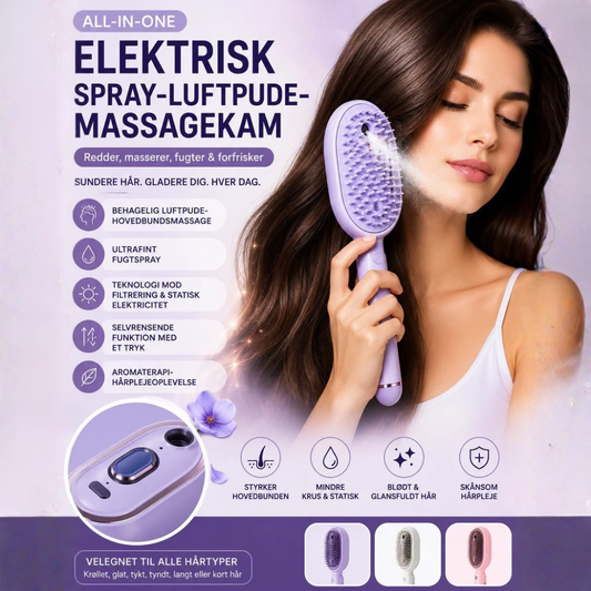 SilkBrush™ | Få glattere, mindre kruset hår – uden at trække, slide eller kæmpe med børsten