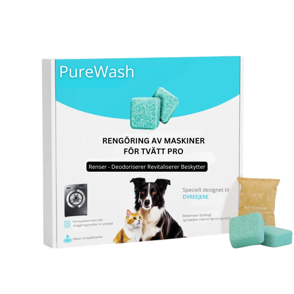 PureWash™ | Gør din vaskemaskine frisk, ren og levende igen