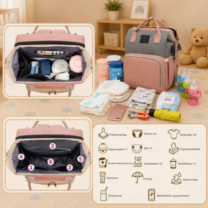 ParentPack™ | Organiseret puslerygsæk til lettere ture med baby
