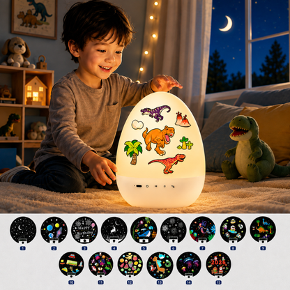 DinoGlow™ | Skærmfri dinosaurmagi til rolige og hyggelige aftener