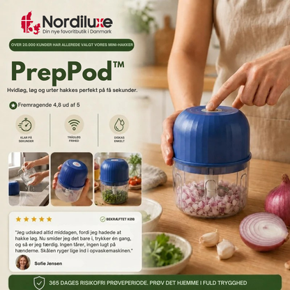 PrepPod™ | Minihakker til hurtigere prep uden unødigt besvær
