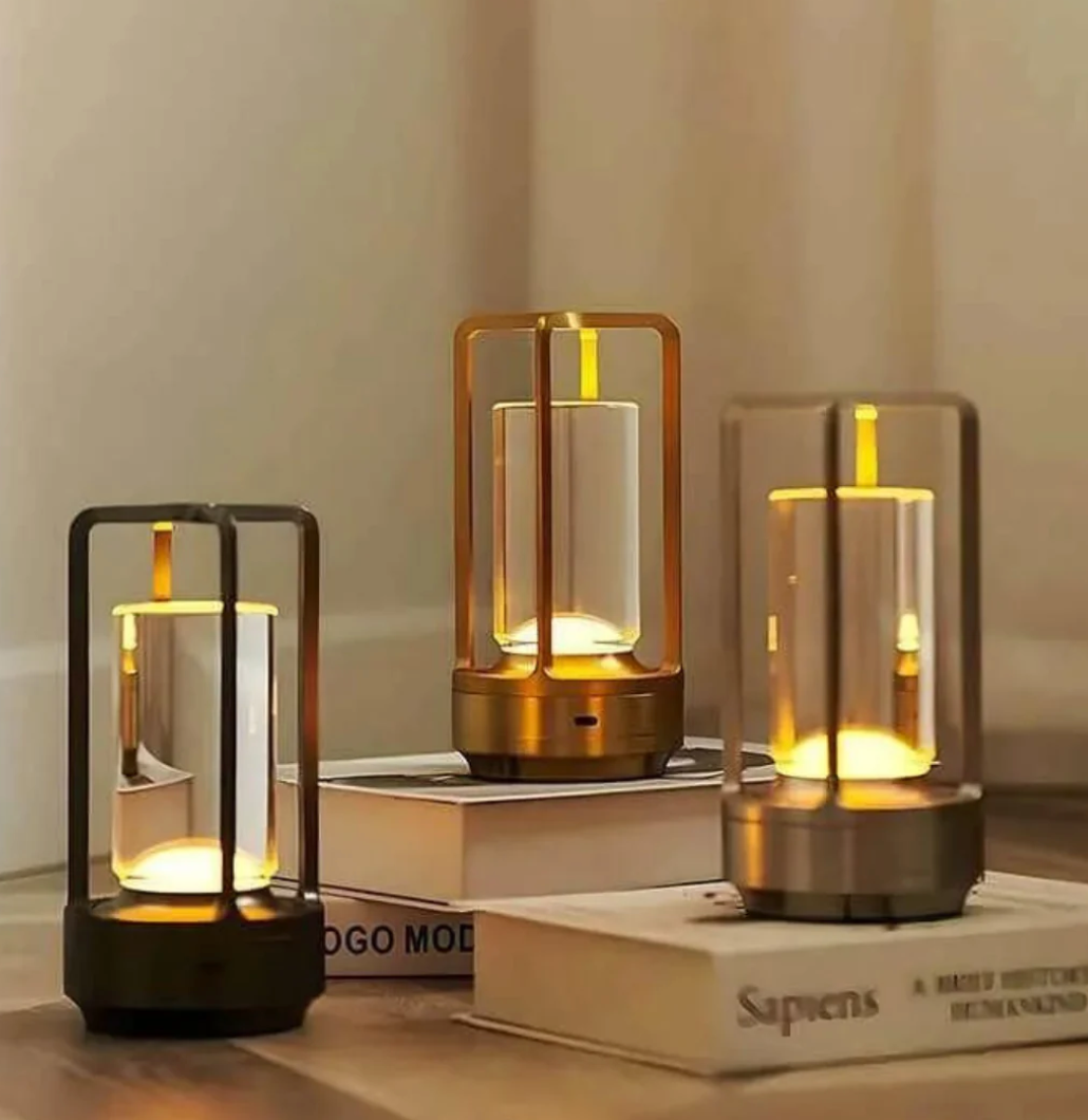 Éclat de Lune™ | Trådløs designlampe i krystal og metal