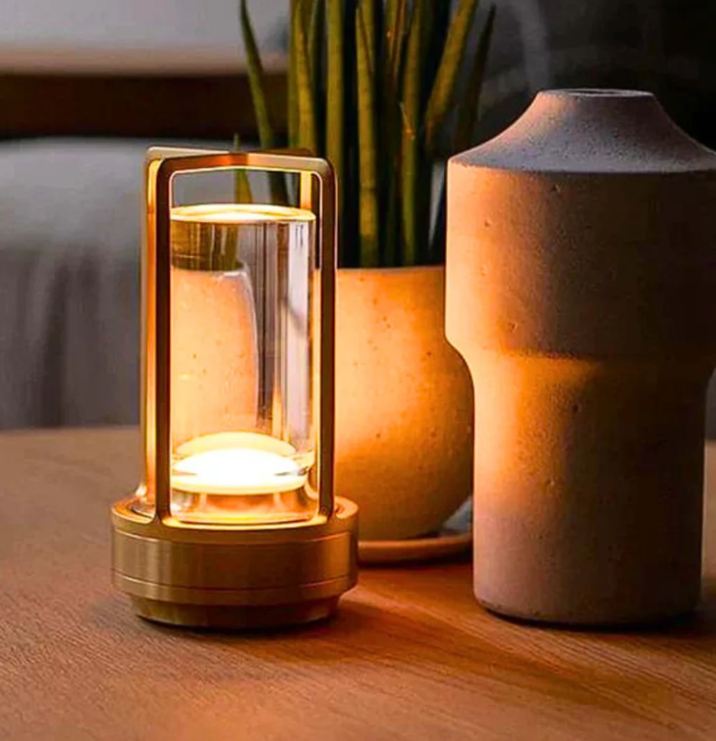 Éclat de Lune™ | Trådløs designlampe i krystal og metal
