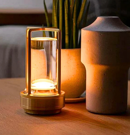 Éclat de Lune™ | Trådløs designlampe i krystal og metal