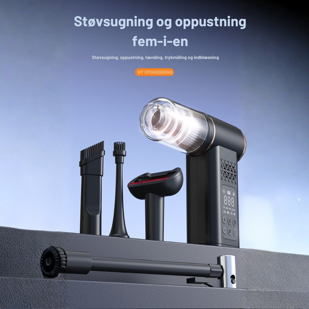 AutoVac™ Pro | Én kompakt løsning til en ren, sikker og klar bil